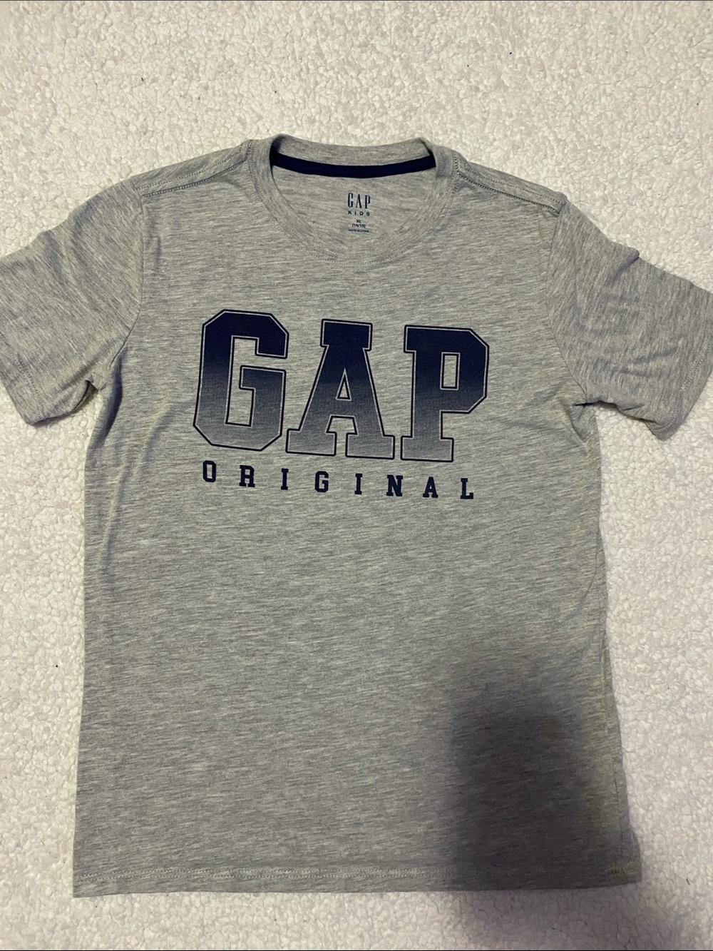 GAP youth boys size XL 14 - 16 grey tee shirt